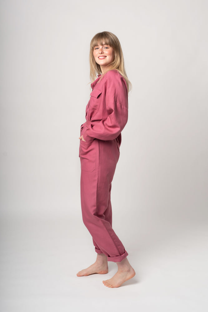 ROCKET JUMPSUIT RASPBERRY PINK - WE BANDITS