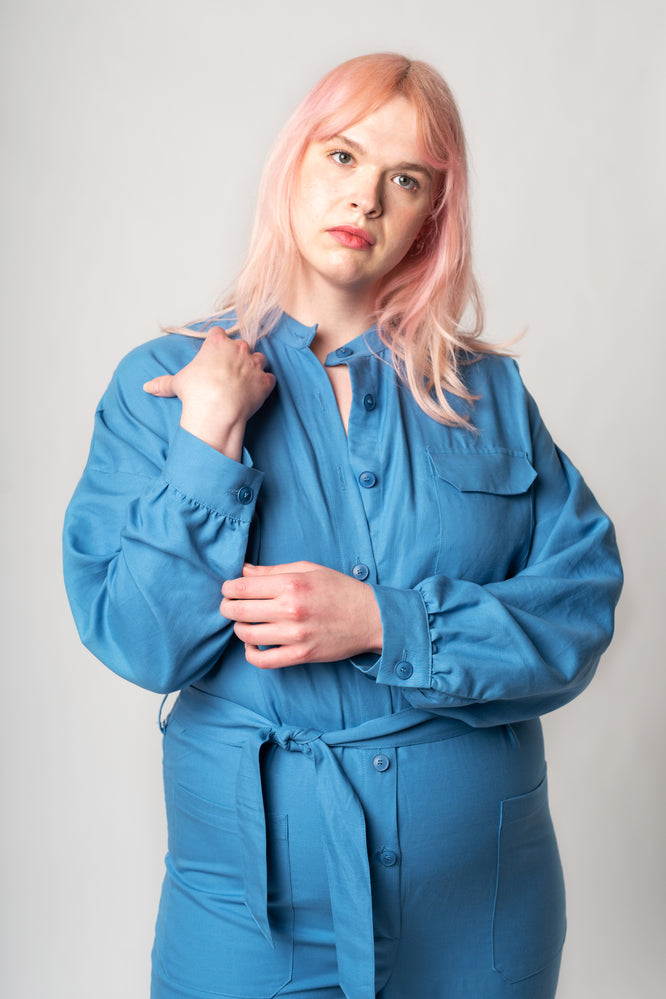 ROCKET JUMPSUIT ETHEREAL BLUE - WE BANDITS