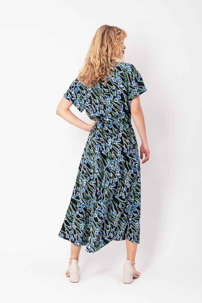 KIMMY DRESS WILD BLOOM BLACK - WE BANDITS