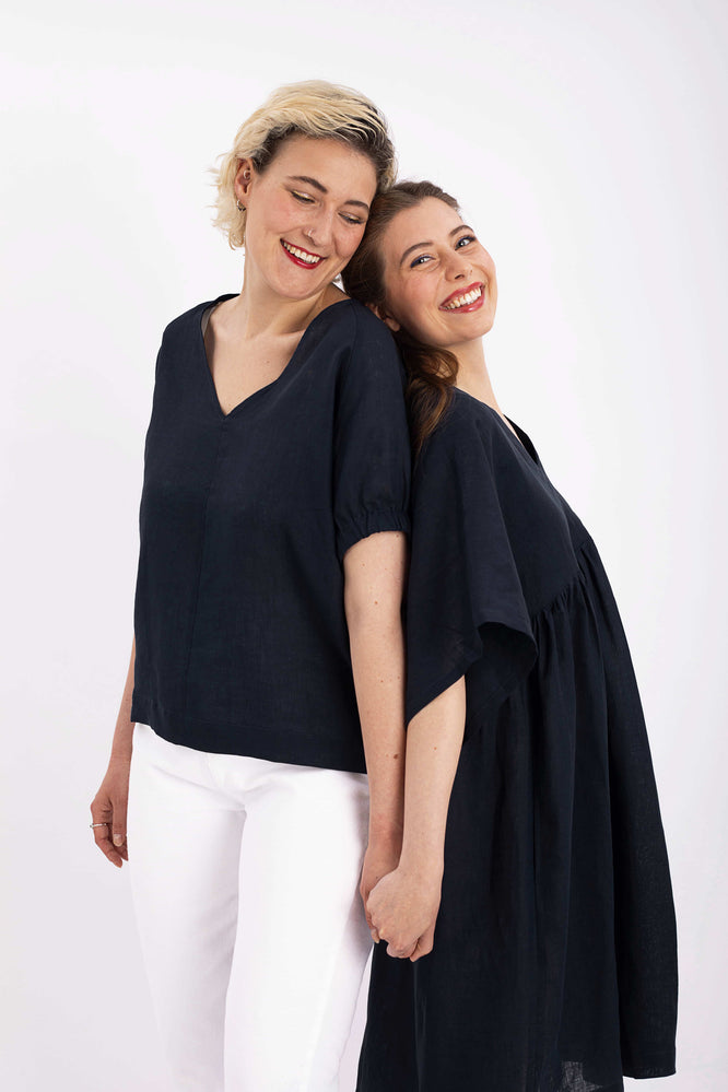 ALBA TOP MIDNIGHT BLUE - WE BANDITS