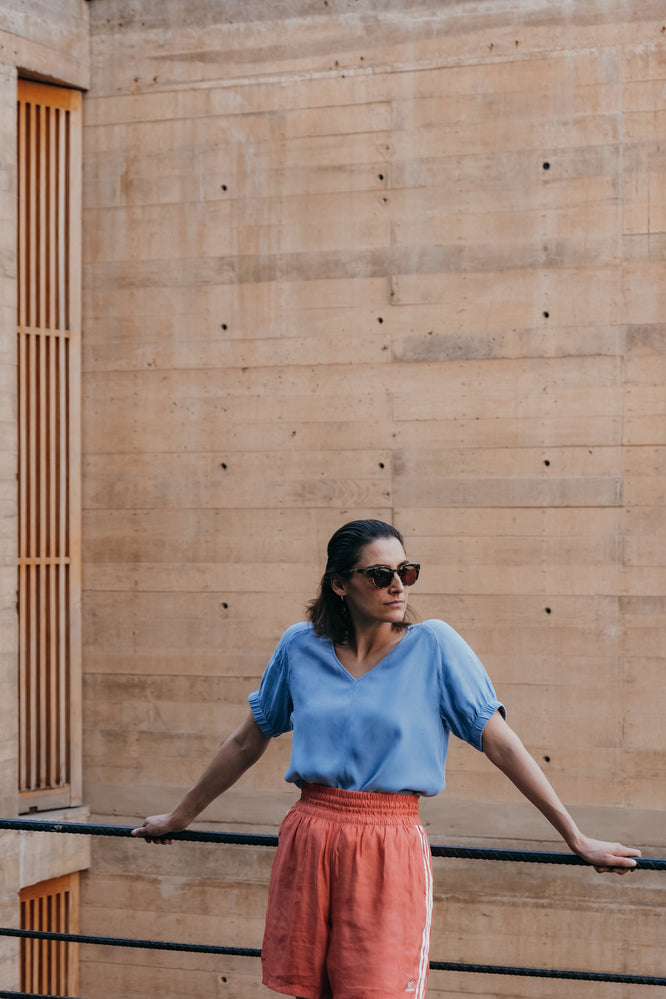 ALBA TOP ARCTIC BLUE - WE BANDITS