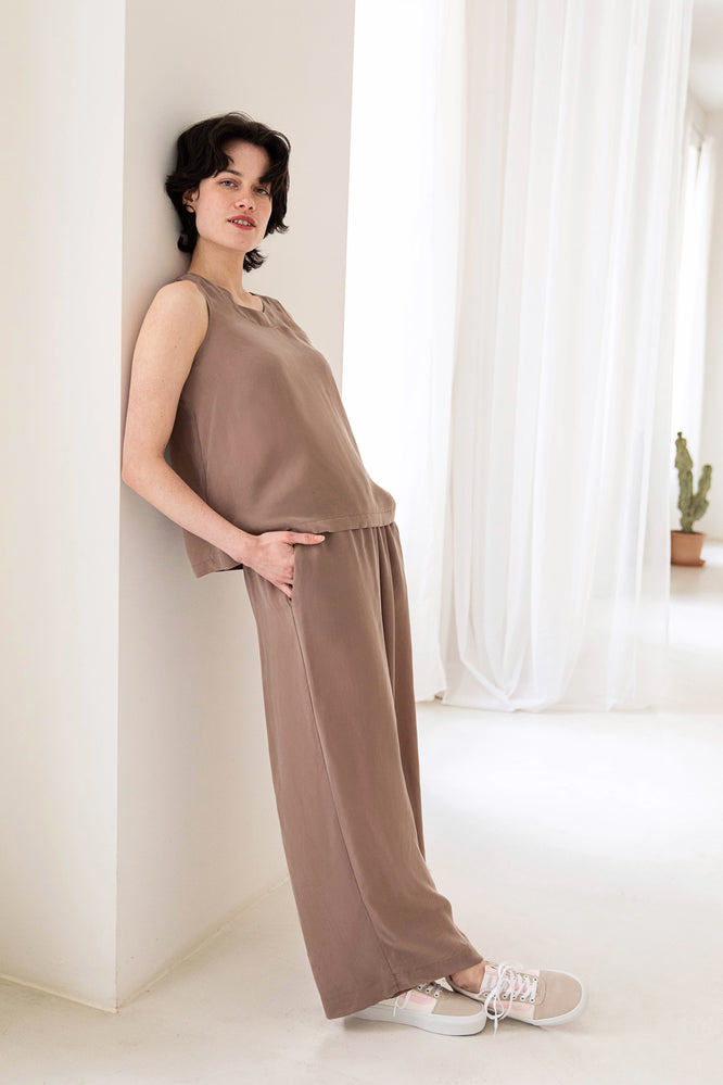 BLISS PANTS COCOA BEIGE - WE BANDITS
