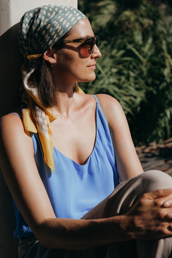 CARLA TOP APENNINE BLUE - WE BANDITS