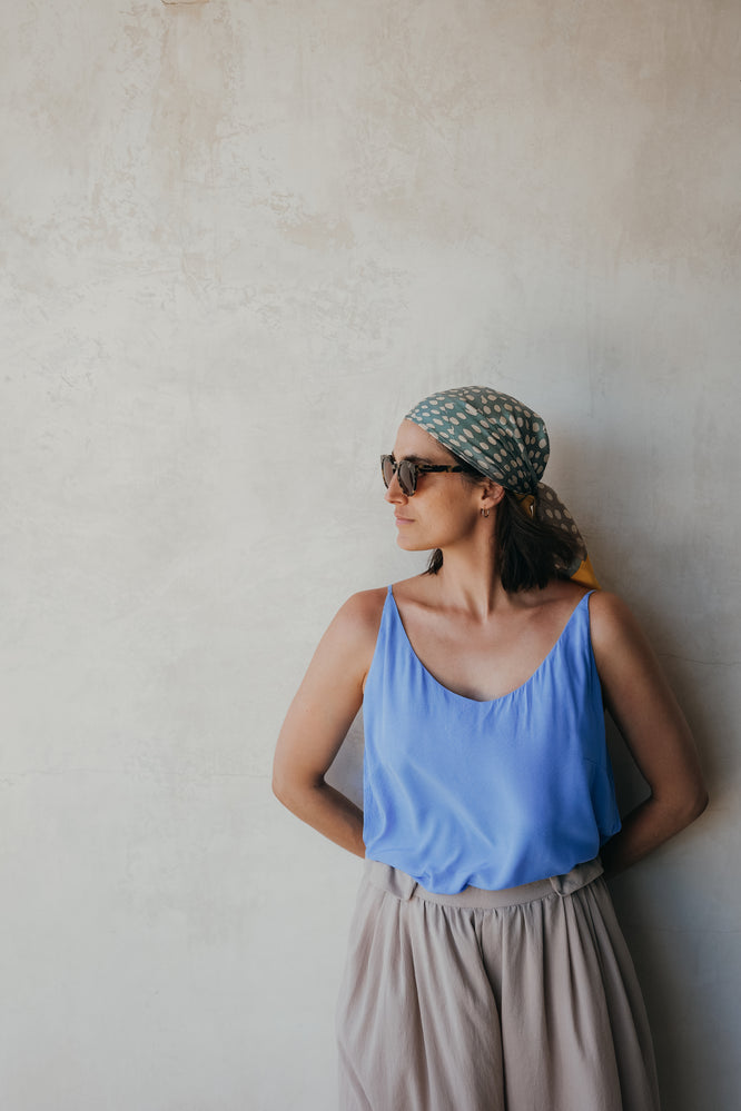 CARLA TOP APENNINE BLUE - WE BANDITS