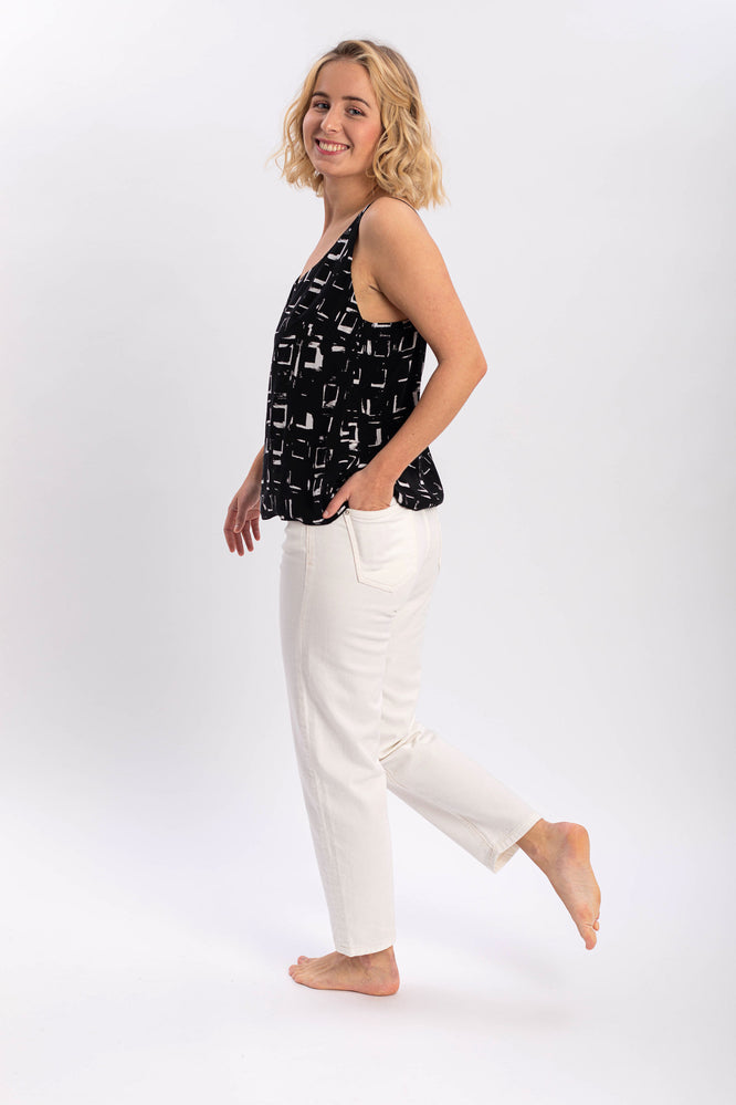 CARLA TOP CUBE BLACK - WE BANDITS