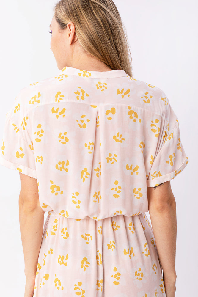 KIMMY DRESS FLOWER PUNCH SOFT PINK - WE BANDITS