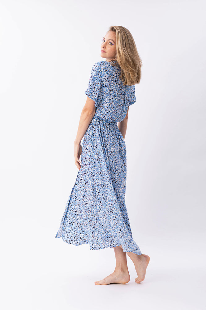 KIMMY DRESS FLEUR DE SEL BLUE - WE BANDITS
