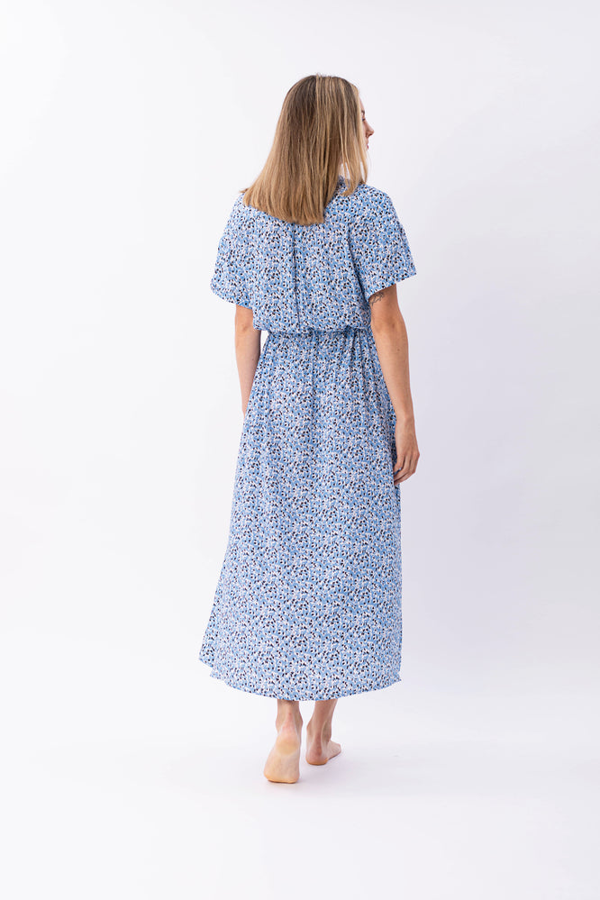 KIMMY DRESS FLEUR DE SEL BLUE - WE BANDITS