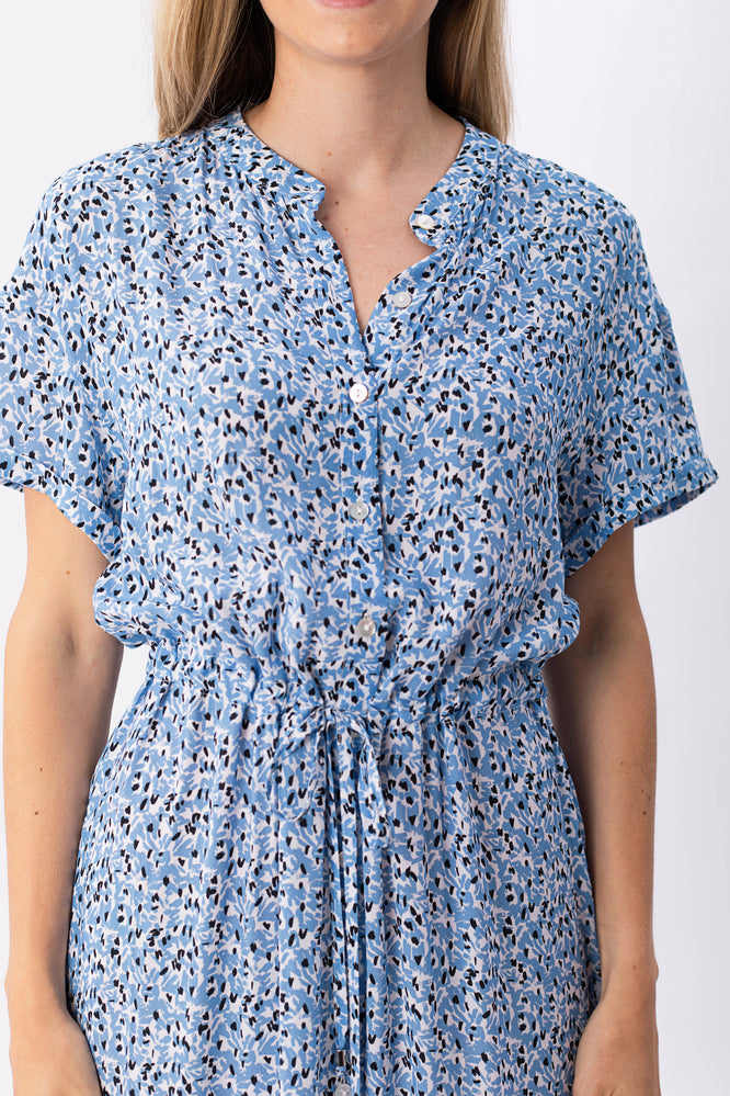 KIMMY DRESS FLEUR DE SEL BLUE - WE BANDITS
