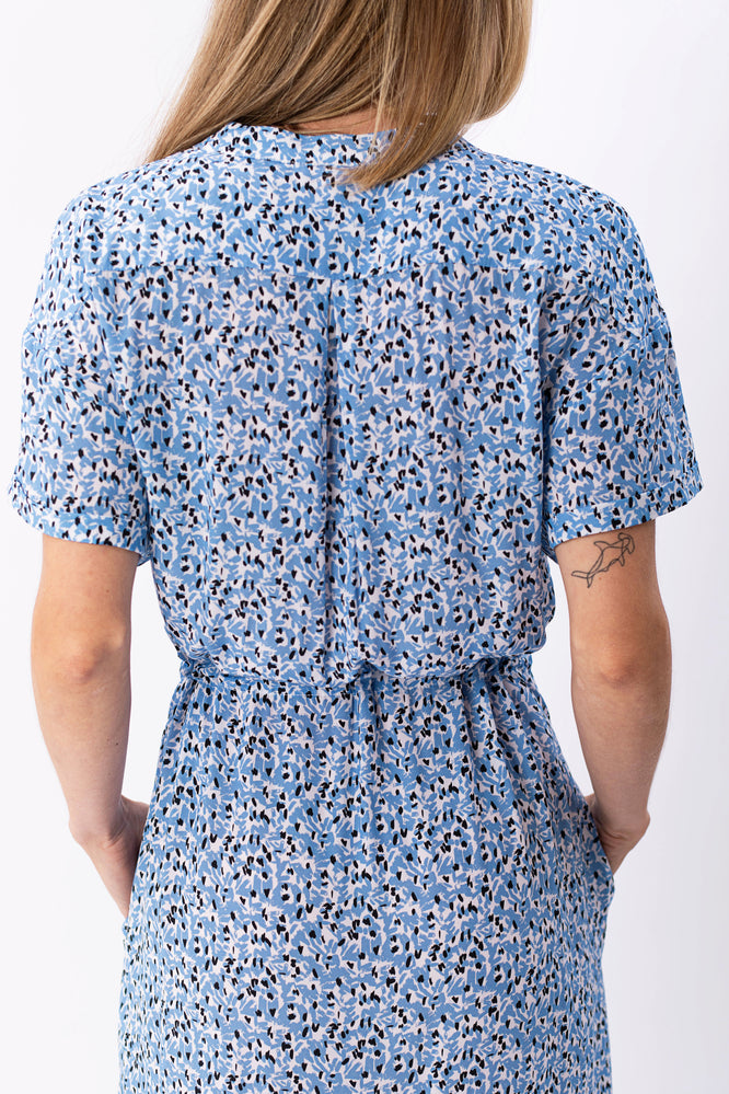 KIMMY DRESS FLEUR DE SEL BLUE - WE BANDITS