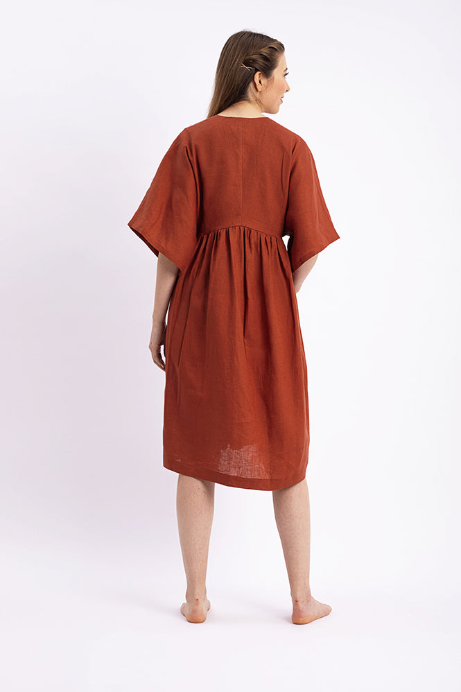 MINNA DRESS CINNAMON - WE BANDITS