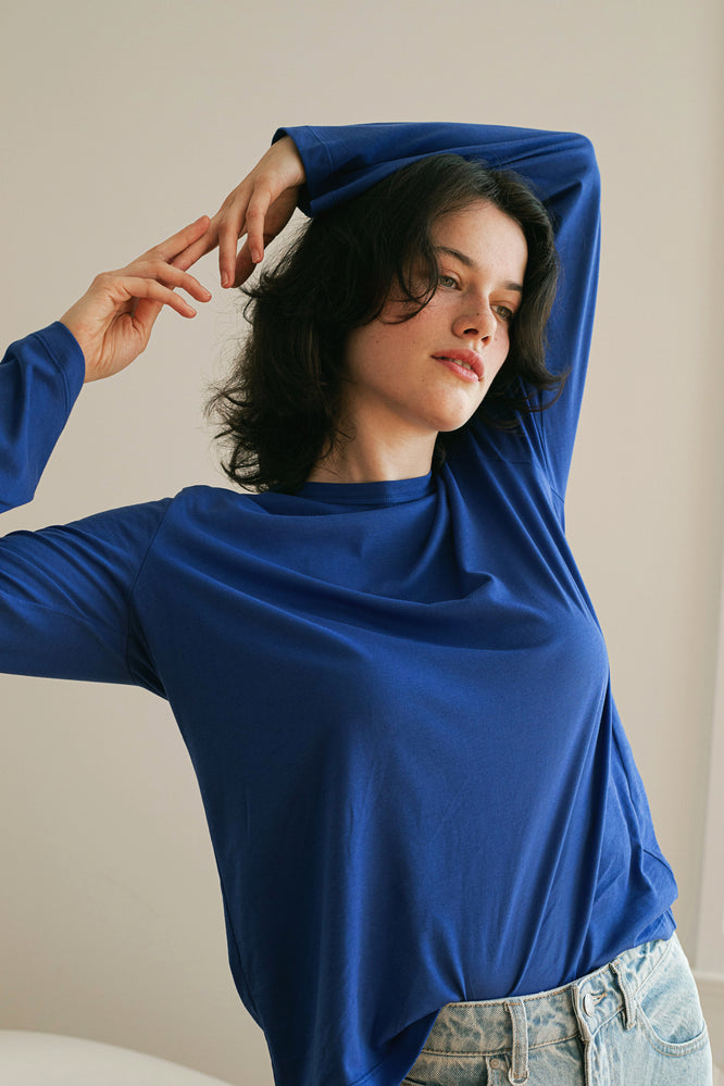 RAMI LONGSLEEVE ROYAL BLUE - WE BANDITS