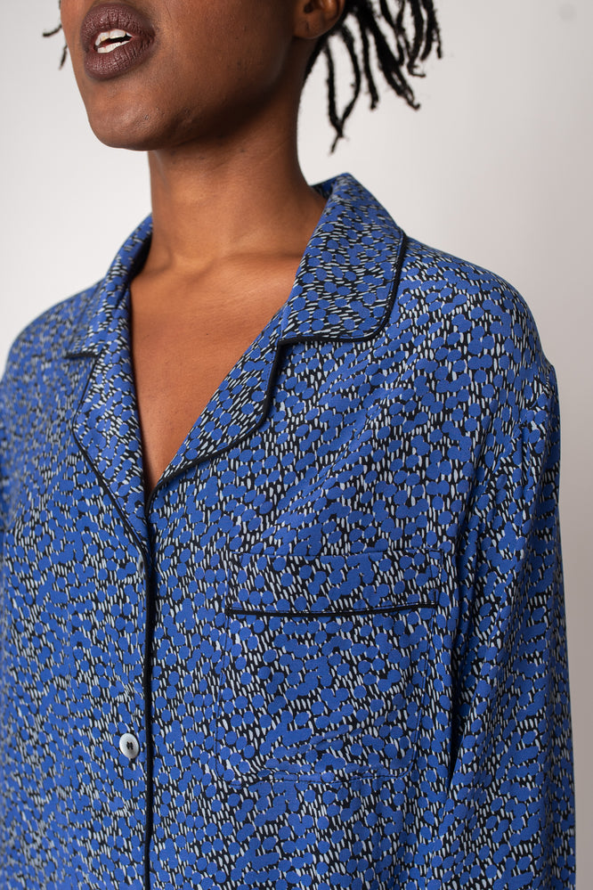 SELMA PYJAMA BLUE DOTS SET - WE BANDITS