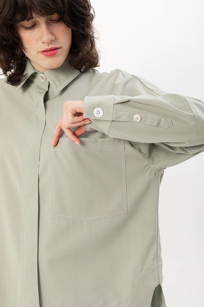 KOOL SHIRT PALE OLIVE - WE BANDITS