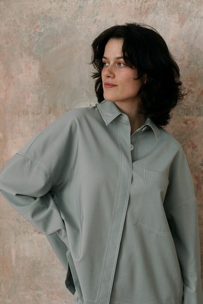 KOOL SHIRT PALE OLIVE - WE BANDITS