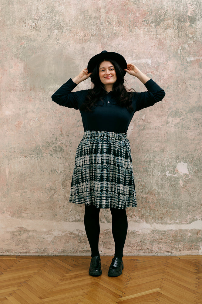 LARA SKIRT STALACTITE BLUE - WE BANDITS