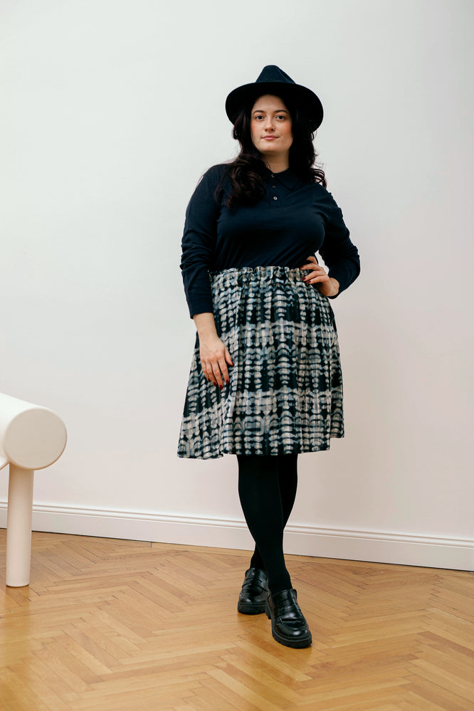 LARA SKIRT STALACTITE BLUE - WE BANDITS