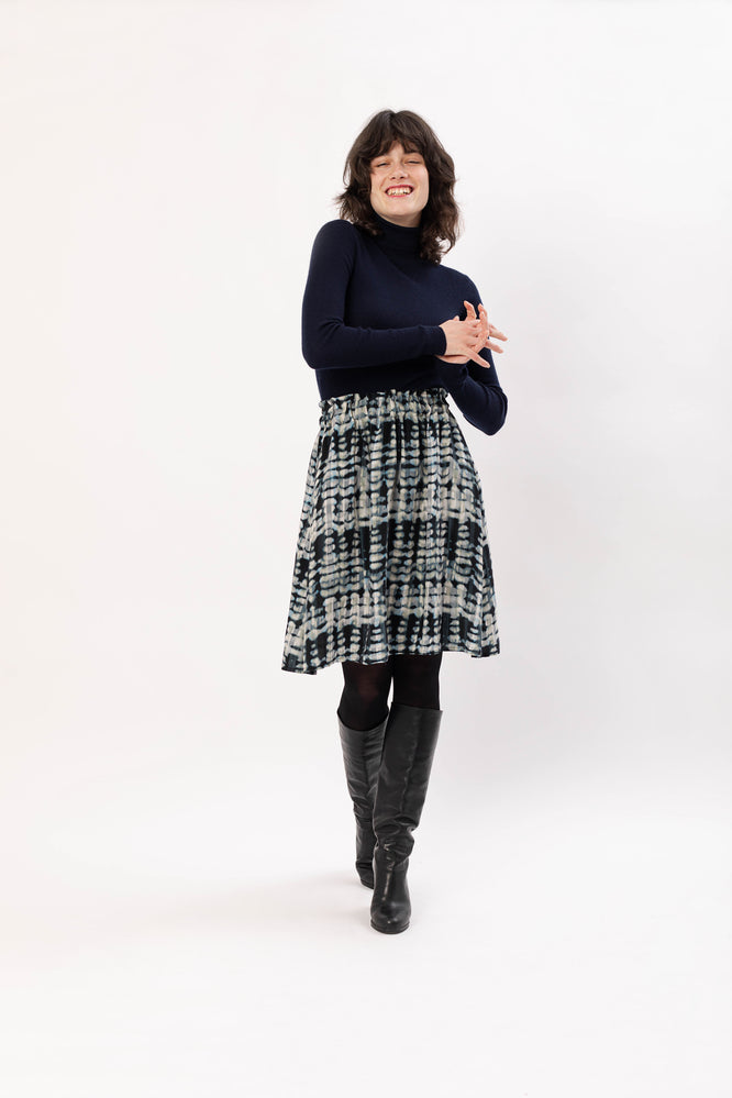 LARA SKIRT STALACTITE BLUE - WE BANDITS
