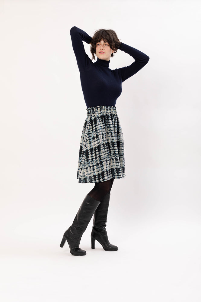 LARA SKIRT STALACTITE BLUE - WE BANDITS