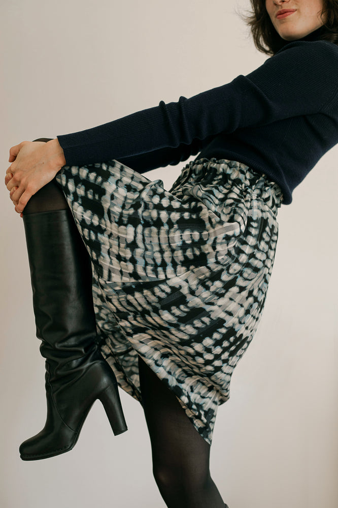 LARA SKIRT STALACTITE BLUE - WE BANDITS