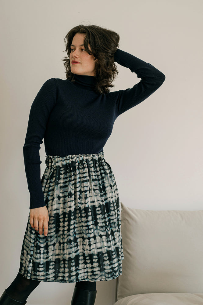 LARA SKIRT STALACTITE BLUE - WE BANDITS