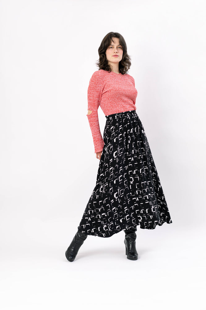 MARI SKIRT CUBE BLACK - WE BANDITS