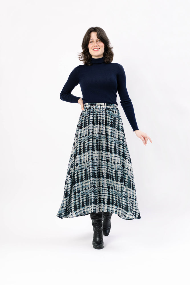 MARI SKIRT STALACTITE BLUE - WE BANDITS