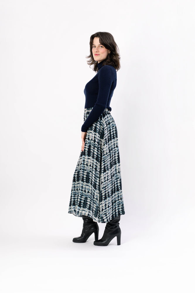 MARI SKIRT STALACTITE BLUE - WE BANDITS
