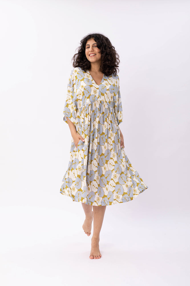 MINNA DRESS BOTANICAL GARDEN GREEN - WE BANDITS