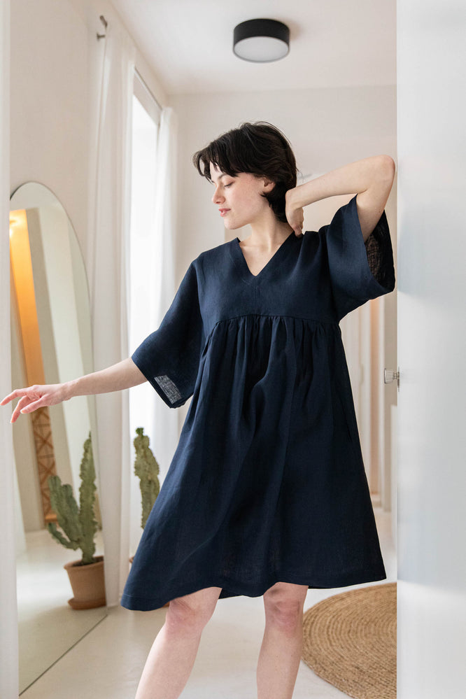 MINNA DRESS MIDNIGHT BLUE - WE BANDITS