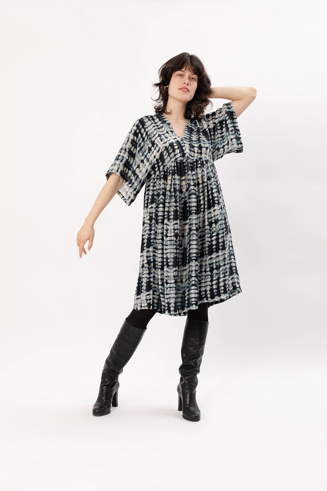 MINNA DRESS STALACTITE BLUE - WE BANDITS