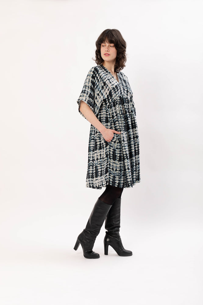 MINNA DRESS STALACTITE BLUE - WE BANDITS