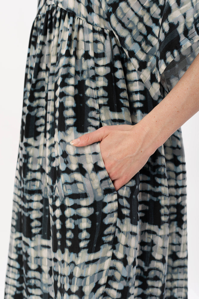 MINNA DRESS STALACTITE BLUE - WE BANDITS