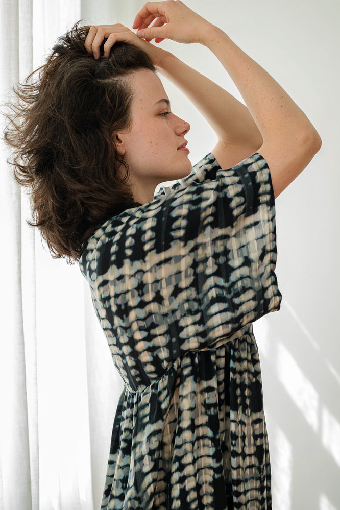 MINNA DRESS STALACTITE BLUE - WE BANDITS