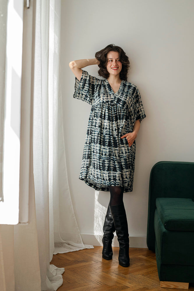 MINNA DRESS STALACTITE BLUE - WE BANDITS