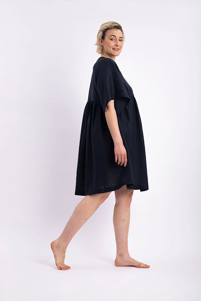 MINNA DRESS MIDNIGHT BLUE - WE BANDITS