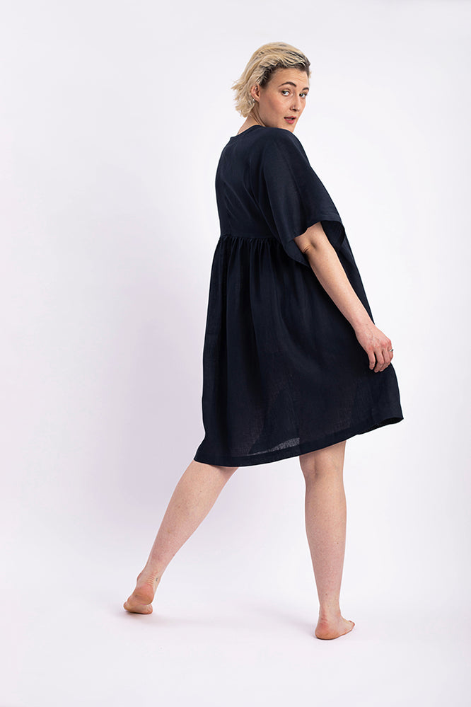 MINNA DRESS MIDNIGHT BLUE - WE BANDITS