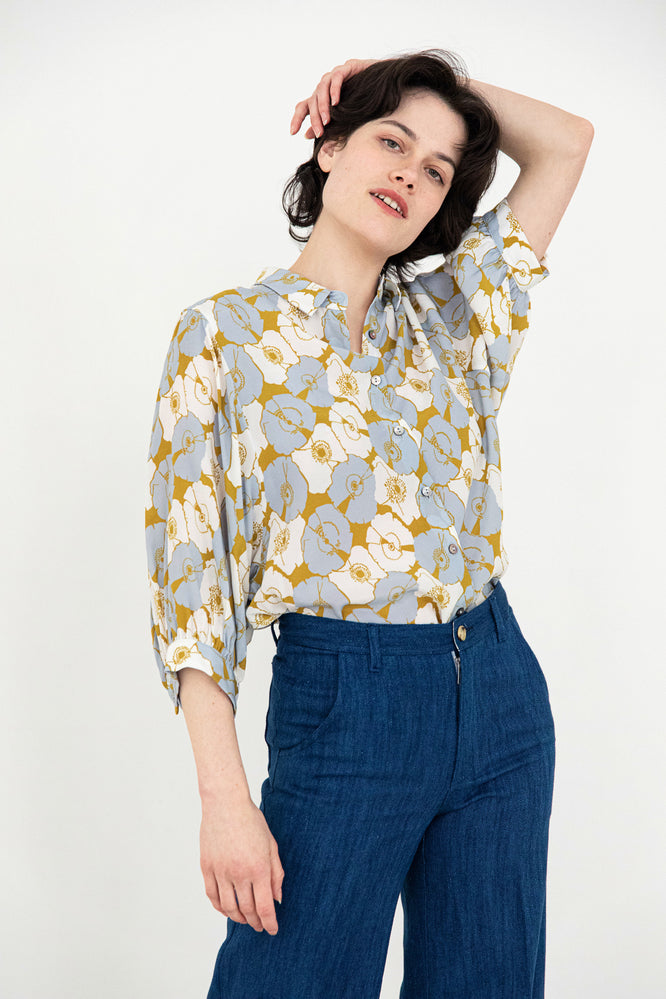 SUSA BLOUSE BOTANICAL GARDEN GREEN - WE BANDITS