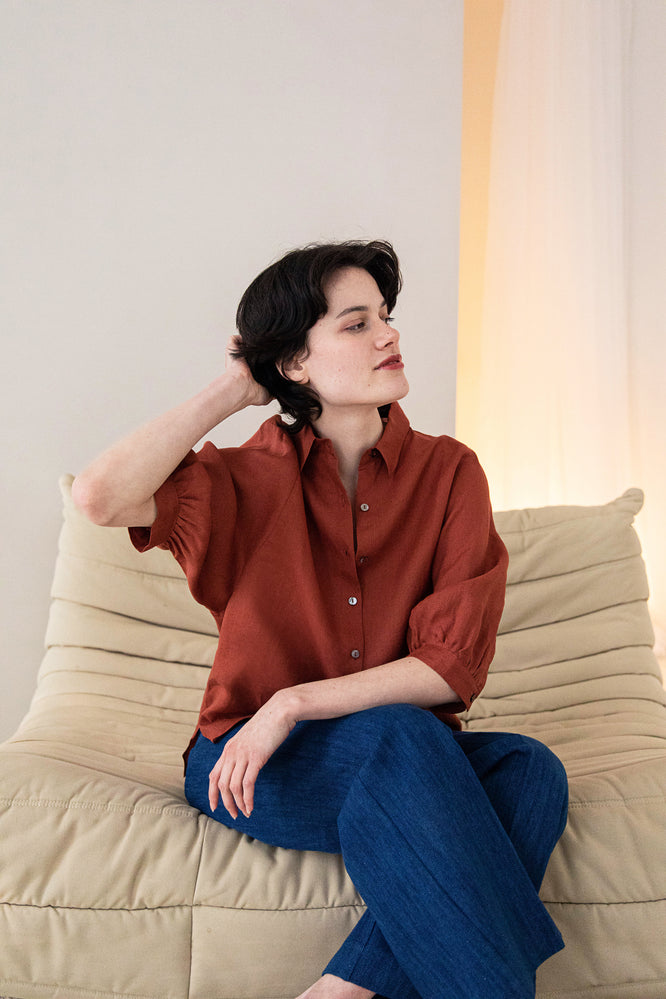 SUSA BLOUSE CINNAMON - WE BANDITS