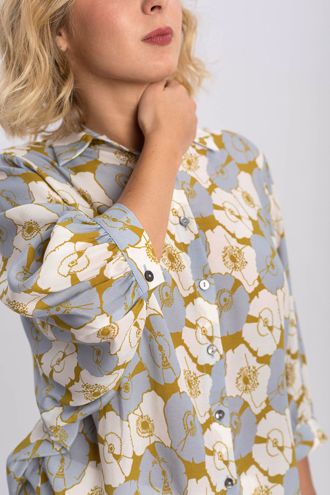 SUSA BLOUSE BOTANICAL GARDEN GREEN - WE BANDITS