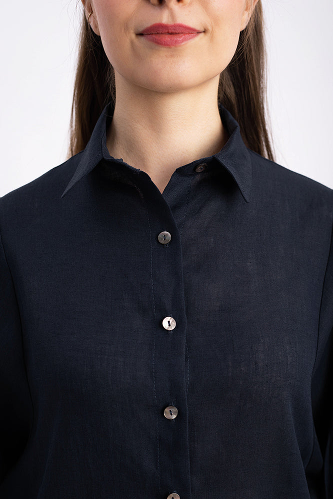 SUSA BLOUSE MIDNIGHT BLUE - WE BANDITS