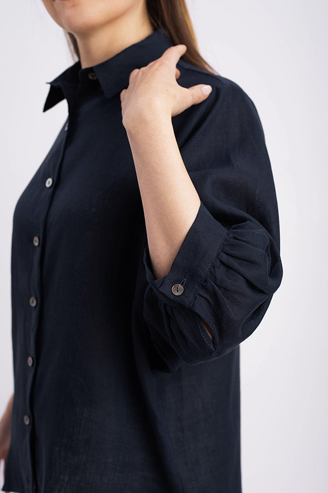 SUSA BLOUSE MIDNIGHT BLUE - WE BANDITS