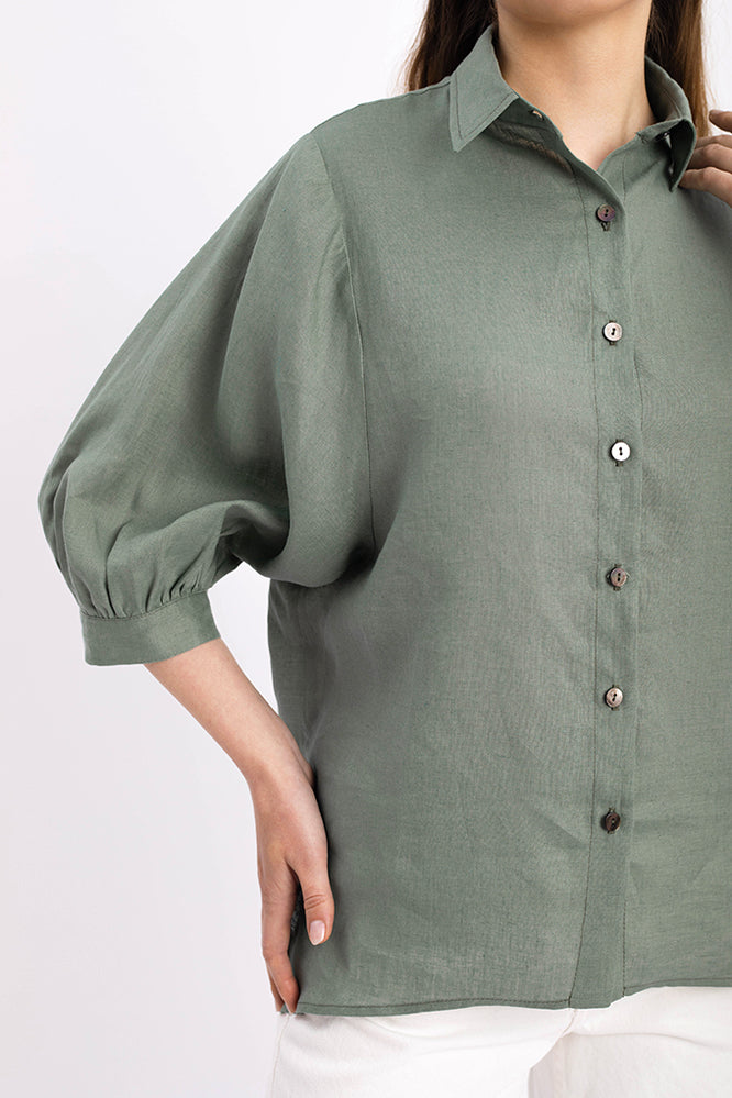 SUSA BLOUSE MOSS GREEN - WE BANDITS