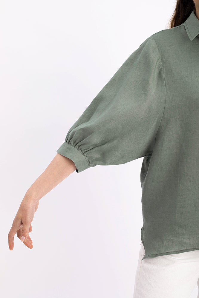 SUSA BLOUSE MOSS GREEN - WE BANDITS