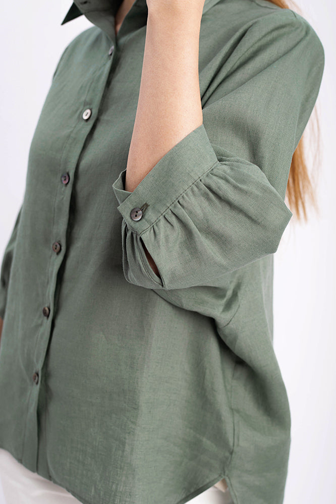 SUSA BLOUSE MOSS GREEN - WE BANDITS