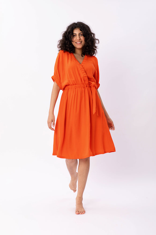 TAYLOR DRESS EMBER ORANGE - WE BANDITS