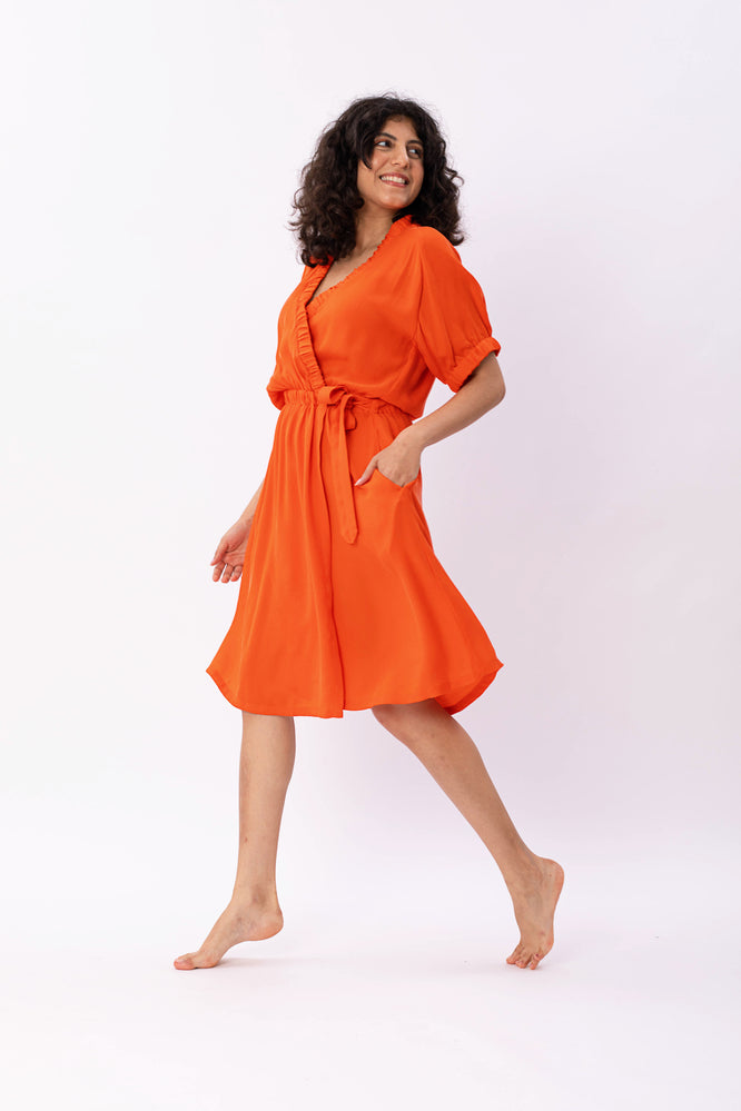 TAYLOR DRESS EMBER ORANGE - WE BANDITS