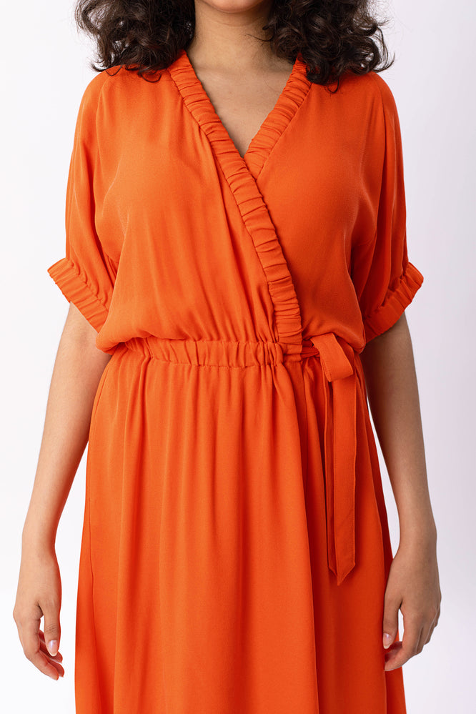TAYLOR DRESS EMBER ORANGE - WE BANDITS