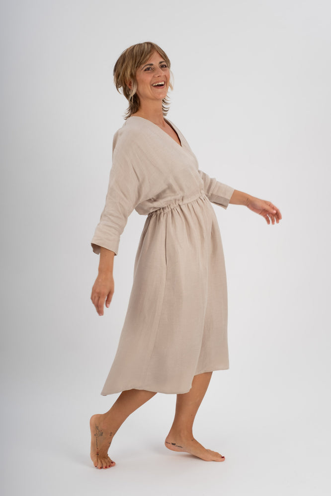 FRIEDA DRESS OAT GREIGE - WE BANDITS