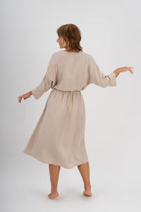 FRIEDA DRESS OAT GREIGE - WE BANDITS